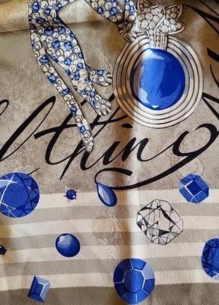 Оригинальный шелковый платок косынка cartier