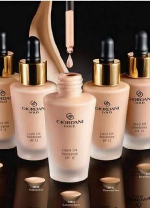 Шелковая тональная основа флюид giordani gold