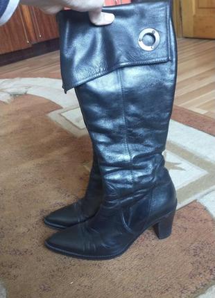 Сапоги кожаные итальянские