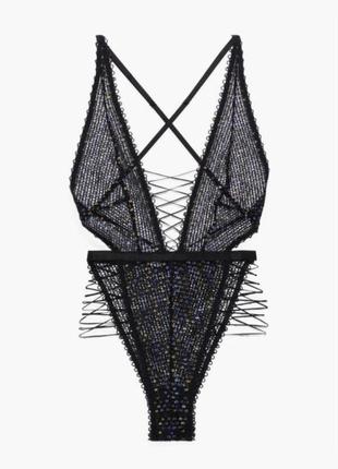 Боди savage fenty by rihanna, xxs, xs, s, черный боди, бодик