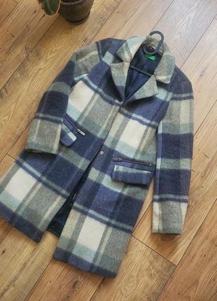 Пальто из шерсти демисезонное benetton