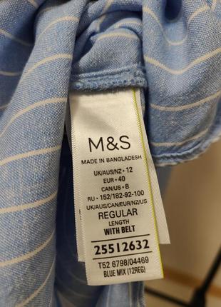 Платье рубашка из льна от marks and spencer7 фото