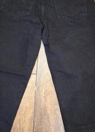 Классные черные джинсы с кокеткой mom pull&bear, размер 36.2 фото