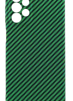 Чехол air carbon для samsung galaxy a23 / a235 бампер пластик зеленый