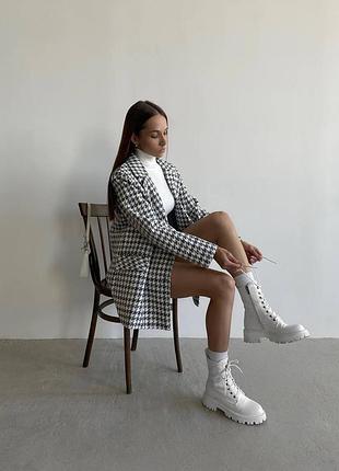 Твидовый костюм пиджак+юбка)