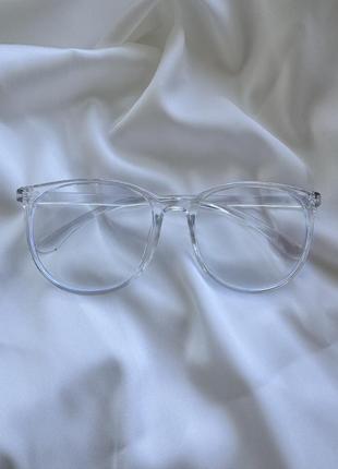 Мега крутые имиджевые очки в прозрачной оправе
