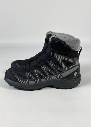 Зимові високі кросівки / черевики salomon xa pro 414334 waterproof оригінал теплі чорні розмір 36