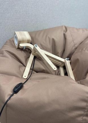 Настільна лампа конструктор, дитяча лампа собака, жираф, трансформер, дерев'яні світильники бра