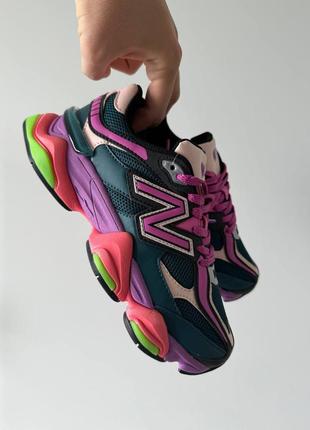 Кроссовки new balance 9060 acid purple1 фото