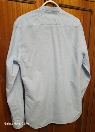 Zara стильная легкая летняя рубашка хлопок лен7 фото