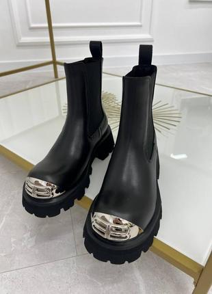 Чоботи челсі в стилі balenciaga чорні