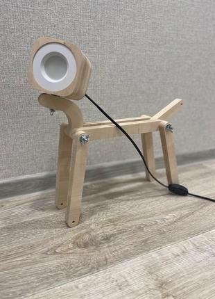 Дизайнерский светильник из дерева,детские деревянные светильники настольные лампы