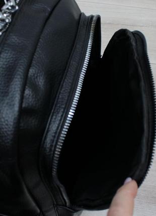 Женский шикарный и качественный рюкзак сумка для девушек черный8 фото