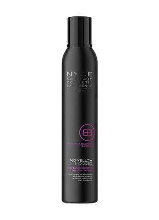 Мусс для нейтрализации желтизны nyce beautox blondy system no yellow mousse 300 ml1 фото