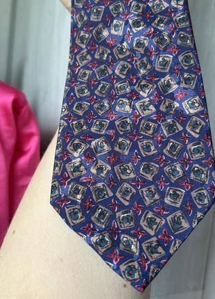 Шовкова вантажна краватка vintage silk tie4 фото