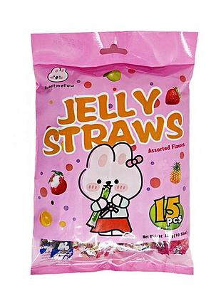 Желе sweetmellow jelly straws assorted 300g