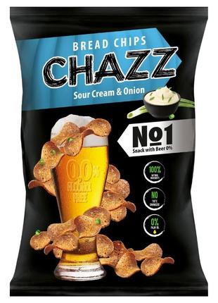 Чипсы chazz bread chips sour cream & onion 100g
