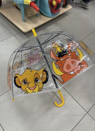 Зонты с любимыми героями король лев, русалка, микки маус