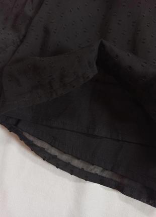 Воздушная шифоновая блуза с завязками/с прозрачными рукавами7 фото