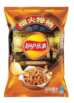 Чипсы lay's potato chips sichuan pepper crispy pork 70g