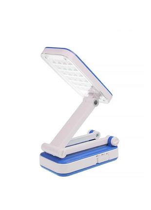 Led лампа-трансформер акумуляторна світлодіодна настільна topwel 1019 (складна) синя