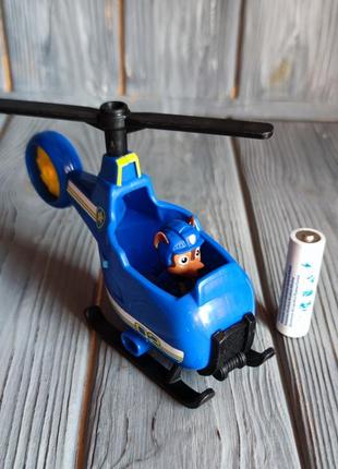 Paw patrol щенячий патруль: гелікоптер  з водієм гонщик