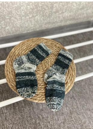 Тепленькие вязаные носки