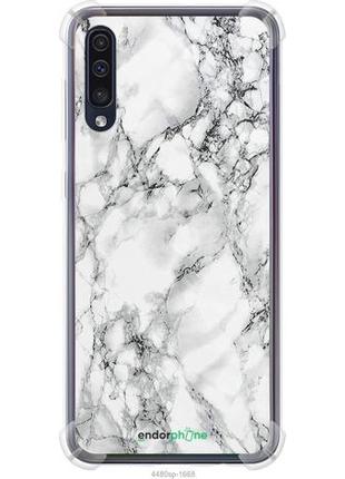 Чехол на samsung galaxy a30s a50 2019 a505f мрамор белый "4480sp-1668-8094", надежная защита для мобильных