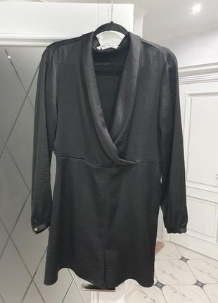 Сатиновый ромпер комбинезон zara