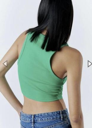 Кроп топ трендовий zara в рубчик3 фото