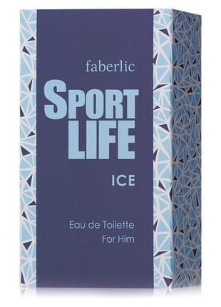 Туалетна вода для чоловіків sportlife ice faberlic,  50 мл2 фото