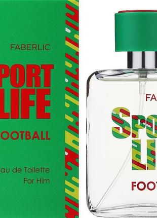 Туалетна вода для чоловіків sportlife football faberlic, 50ml1 фото