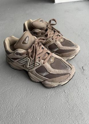 Кроссовки new balance 9060 mushroom brown