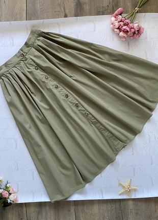 Юбка h&m миди котон