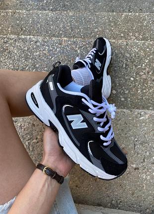 Мужские кроссовки new balance 530 classic black/grey