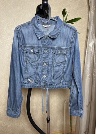 Укороченная джинсовая куртка diesel р.s
