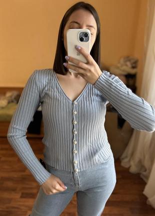 Кардіган  блакитного кольору