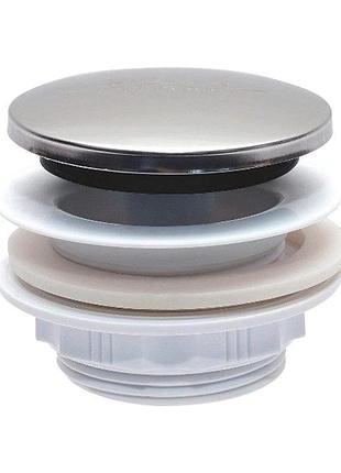 Клапан донный для ванны click-clack wirquin нержавеющая сталь для удобного использования и эстетики gl-55