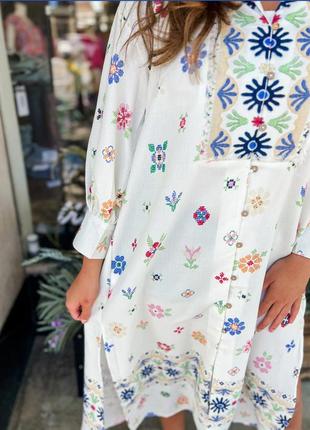 Обалденное платье туника zara  в этническом стиле m/l9 фото