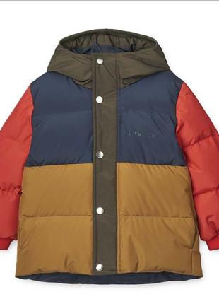 Пуховик зимний liewood - pallet - army brown/multi mix
