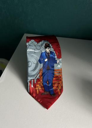 Винтажный галстук charlie chaplin tie hand made