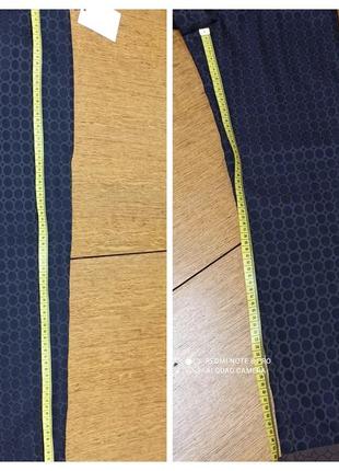 Жакардовые штаны из ацетата и стрейча  италия blukey p. xs, s, m пот 38 см***10 фото