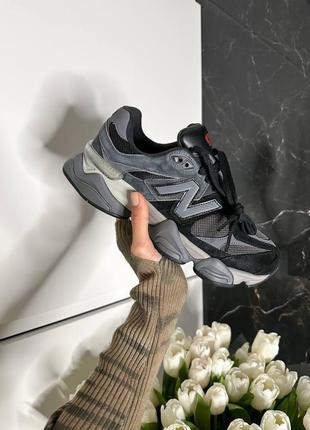 Кроссовки new balance 9060 castlerock black grey