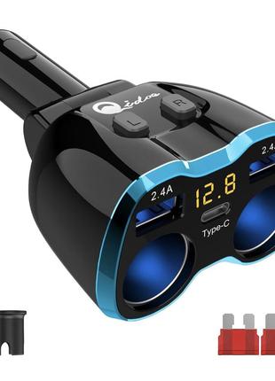 Автомобильный зарядный usb адаптер qidoe