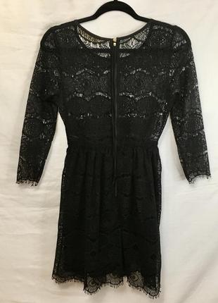 Кружевное чёрное готическое платье венсдей2 фото