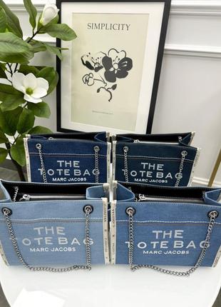 Джинсова сумка marc jacobs tote bag denim small