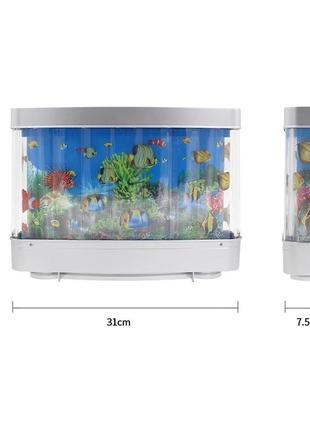Нова настільна лампа акваріум декоративна лампа нічник7 фото