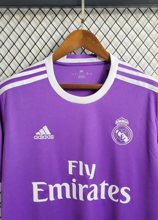 Ретро футболка реал мадрид 16/17 адидас винтажная футбольная форма real madrid мбаппе...