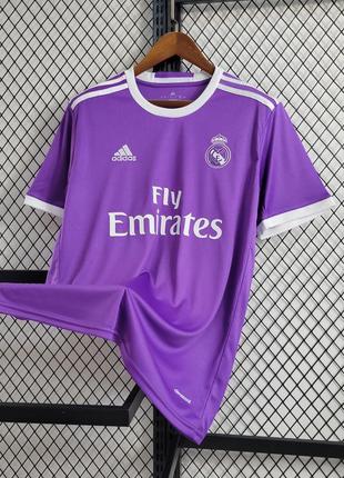 Ретро футболка реал мадрид 16/17 адидас винтажная футбольная форма real madrid мбаппе...