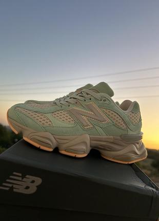 Кроссовки мятные new balance 9060 green mint